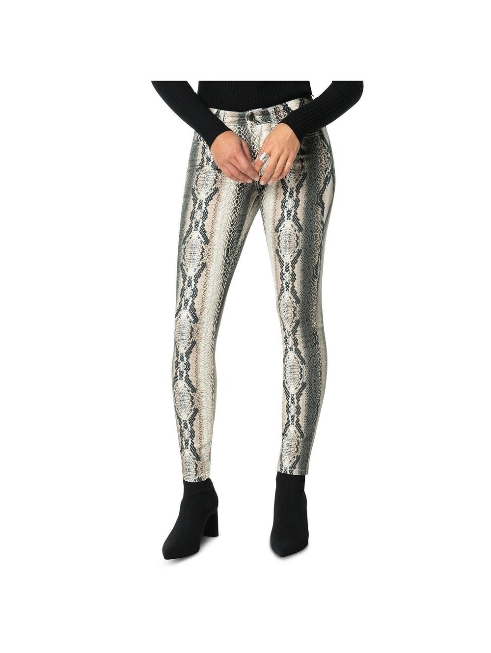 NEW Joe's Jeans Icon Mid-Rise Skinny Ankle Snake Skin Jeans 31